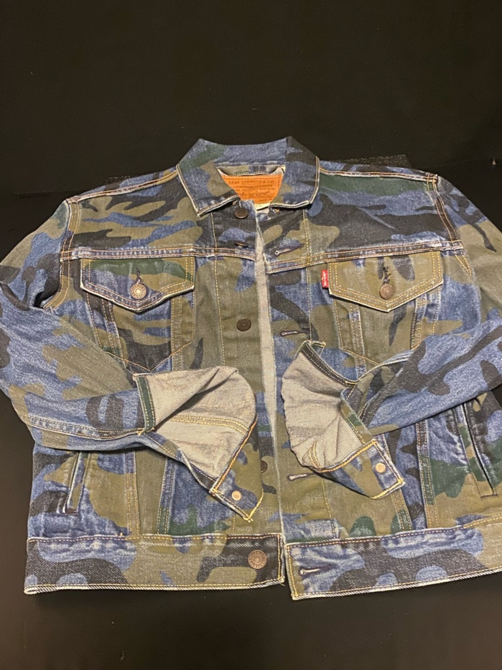 Levi's Blue and Green Camo Denim Jacket  Special Edition Only worn once - Picture 10 of 13